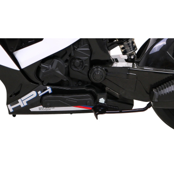 Motor BMW HP4 na akumulator dla dzieci Biały + Pomocnicze kółka + Wolny Start + EVA + MP3 LED